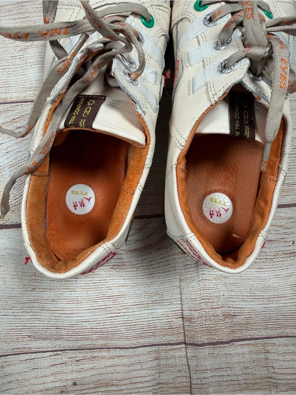 TMA EYES white leather sneakers - Gorpcore